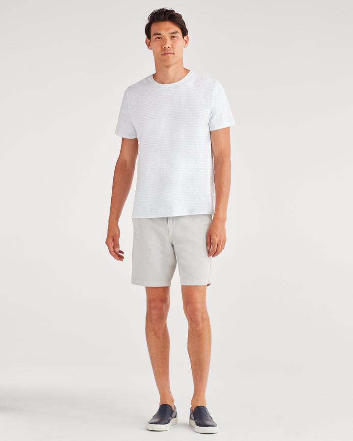 7 For All Mankind Men's Slim Chino Short In Frost
