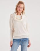 7 For All Mankind Pullover Sweater In Soft White