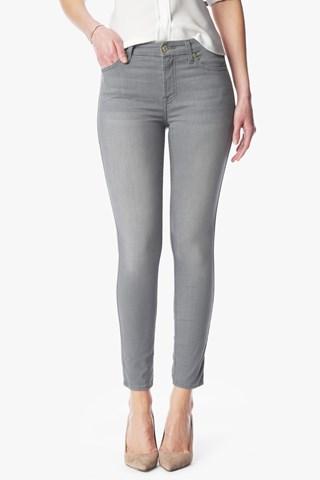 7 For All Mankind Featherweight Denim Ankle Skinny In Grey