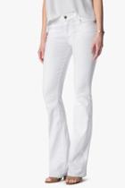 7 For All Mankind Tailorless Iconic Bootcut With Released Hem In White (short Inseam)