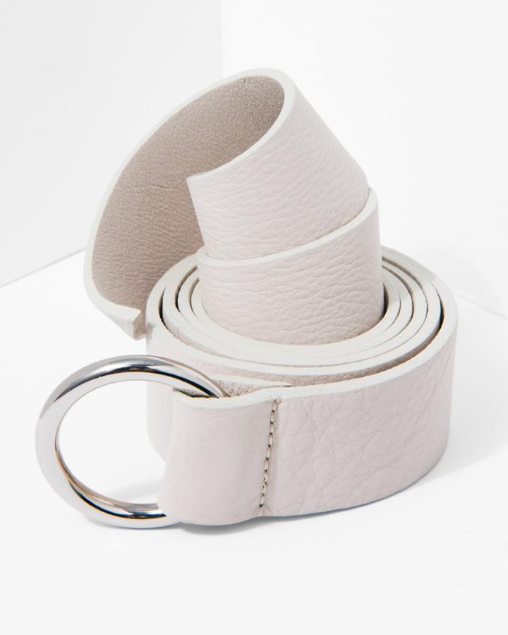 7 For All Mankind Women's B-low The Belt Mia Wrap In Bone Silver