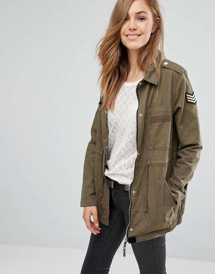 Pimkie Utility Casual Jacket - Green