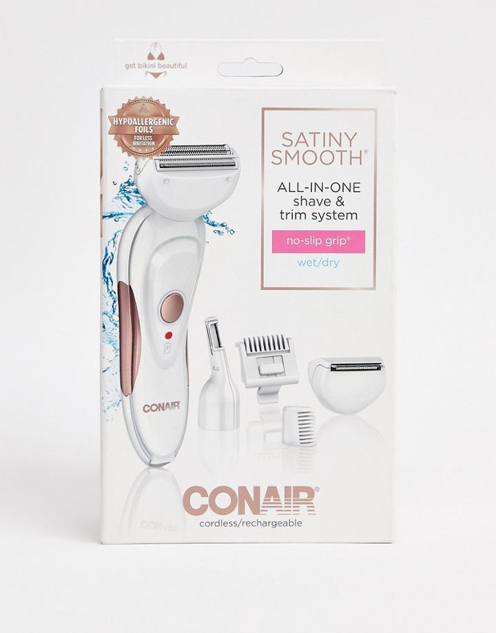 Conair Satiny Smooth All-in-one Shave & Trim System-no Color