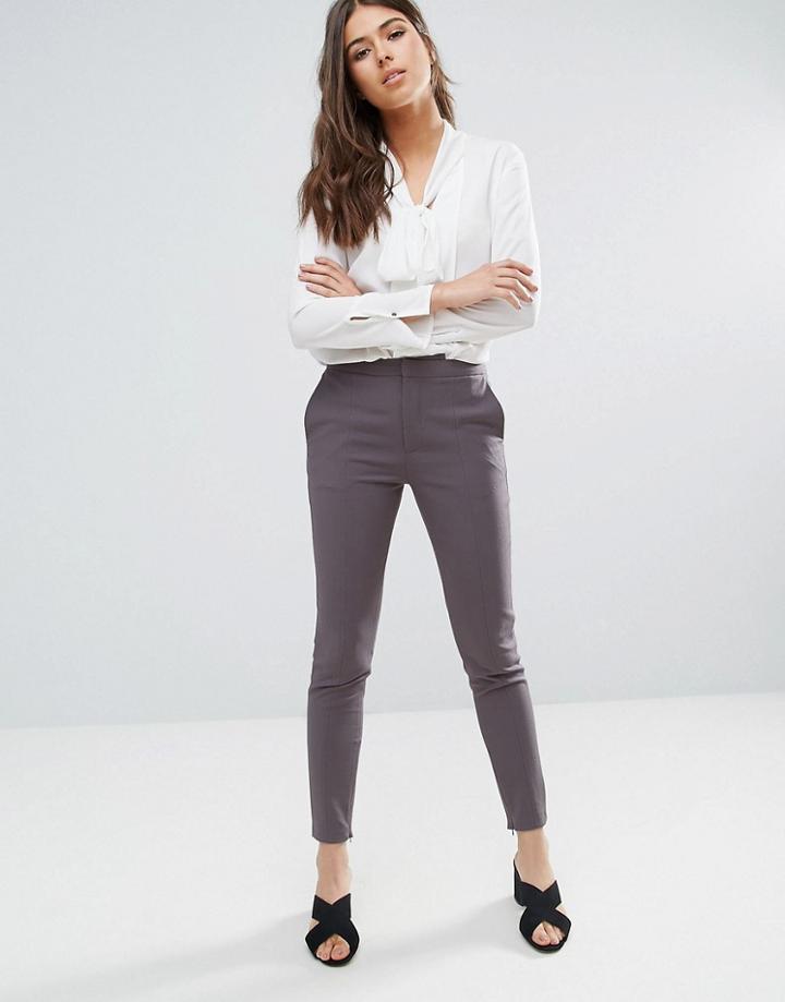 Selected Muse Skinny Pants In Tower Gray - Gray