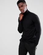 Weekday Turtle Long Sleeve T-shirt Black - Black