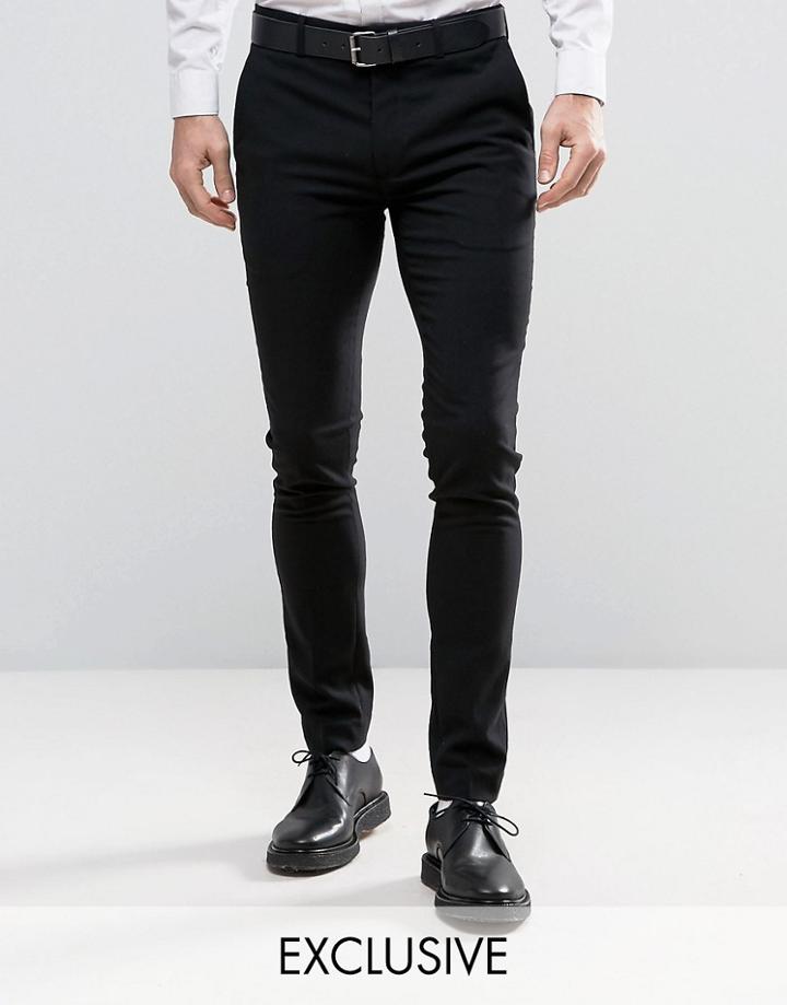 Only & Sons Super Skinny Smart Pants - Black