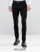 Only & Sons Super Skinny Smart Pants - Black