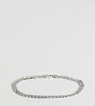 Designb Curb Chain Bracelet In Sterling Silver Exclusive To Asos - Silver