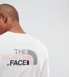 The North Face Exclusive To Asos Long Sleeve Easy T-shirt In Vintage White - White