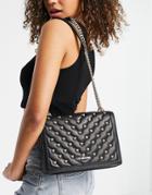 Love Moschino Stud Chain Shoulder Bag In Black