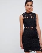 Parisian Lace Dress-black