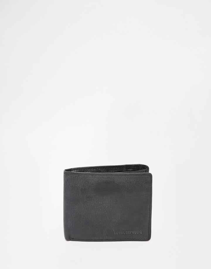 Royal Republiq Wayne Leather Billfold Wallet - Black