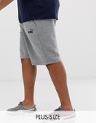 Puma Logo Shorts In Gray - Gray