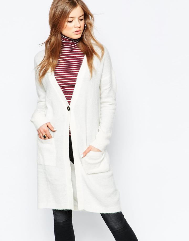 Gestuz Gaby Longline Cardigan - Wh1