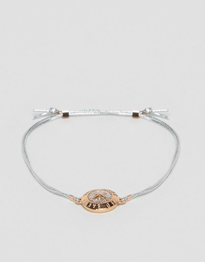 Ted Baker Enamel Big Button Cord Bracelet - Gold