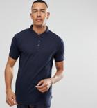 D-struct Tall Slub Pique Polo - Black