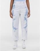 Bershka Tie-dye Jeans In White