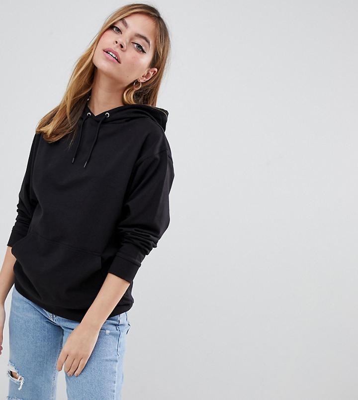 Asos Design Petite Ultimate Hoodie In Black