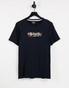 Hollister Tech Chest & Back Butterfly Logo T-shirt In Black