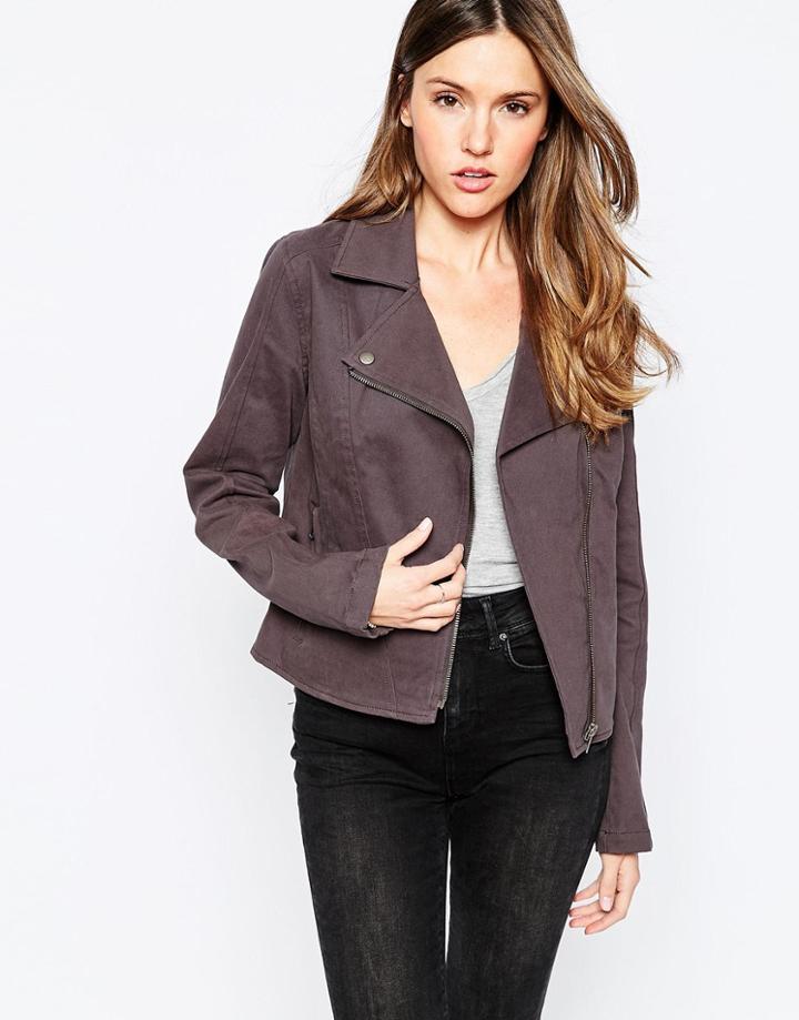 Rvca Biker Jacket - Black Haze