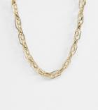 Warehouse Textured Link Chain Necklace - Gold
