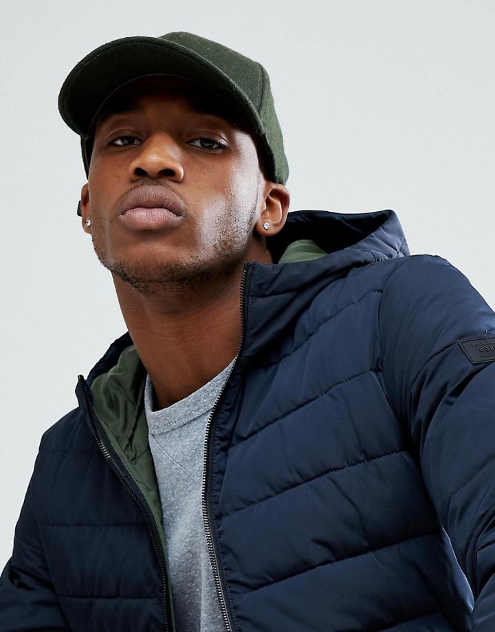 Selected Homme Baseball Cap In Green - Black