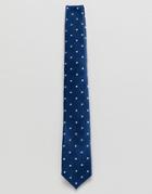 Jack & Jones Spot Tie In Navy - Navy