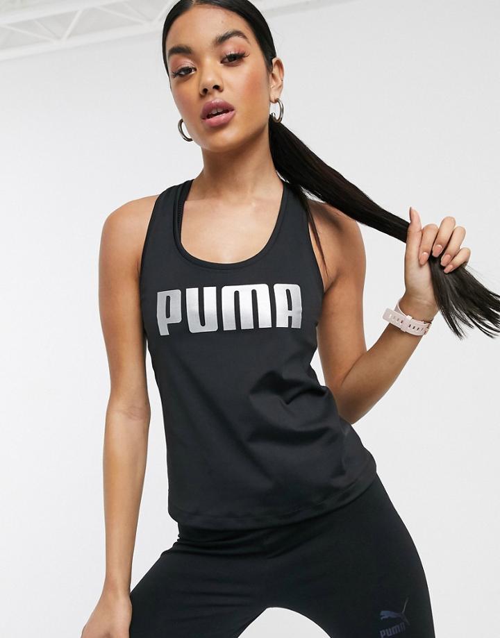 Puma Logo Tank In Black