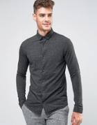 Jack & Jones Premium Slim Shirt In Pique - Gray