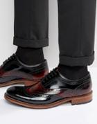 Ted Baker Krelly High Shine Oxford Brogue Shoes - Red