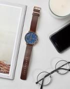 Skagen Hagen Leather Connected Smart Watch In Brown - Brown