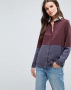 Y.a.s Camis Color Block Shirt - Purple
