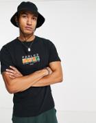 Parlez Solaris Embroidered T-shirt In Black
