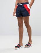 Tommy Hilfiger Thd Retro Swim Shorts In Navy - Navy