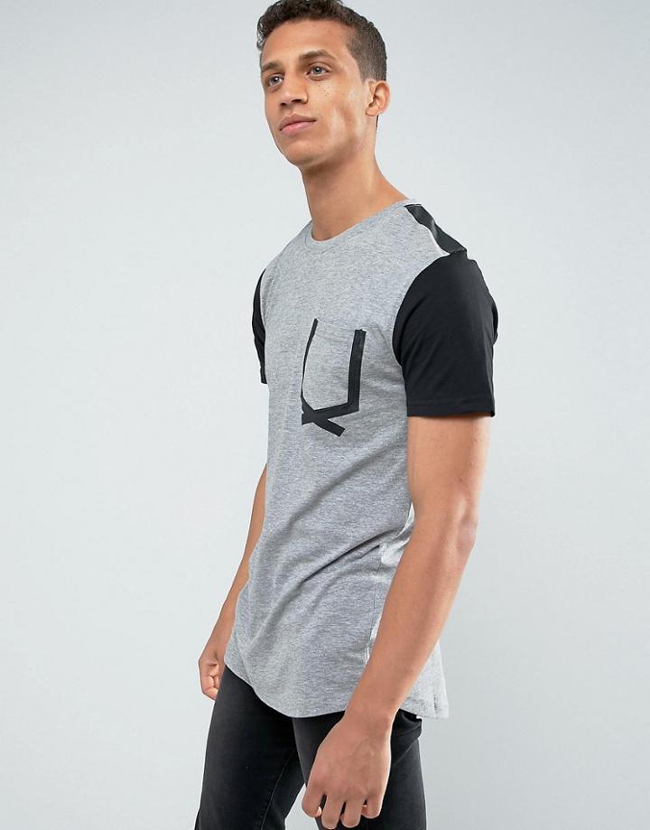 Loyalty And Faith Tape Pocket T-shirt - Gray
