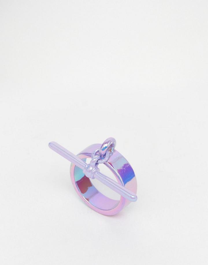 Me & Zena T-bar Ring - Lilac