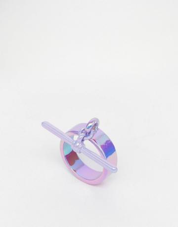 Me & Zena T-bar Ring - Lilac