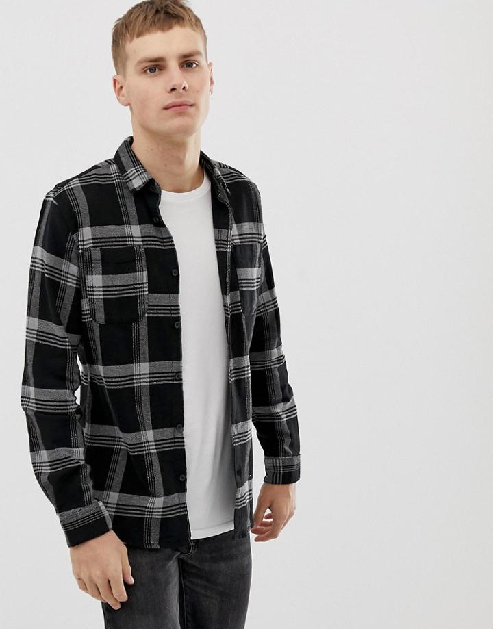 Only & Sons Check Shirt-gray