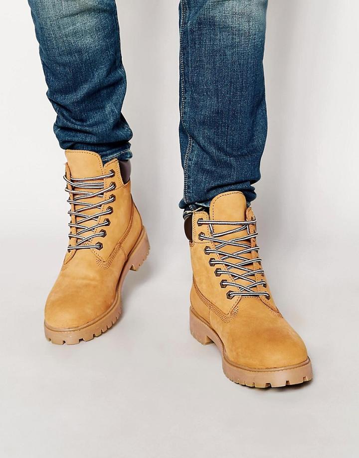 Red Tape Lace Up Boots - Beige