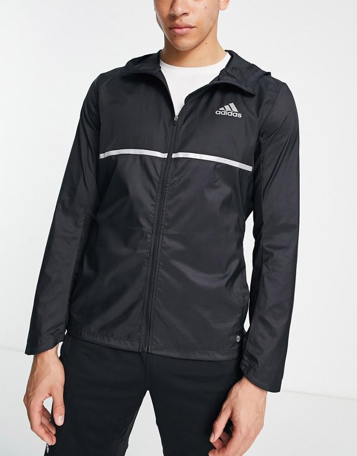 Adidas Running Own The Run Jacket In Black