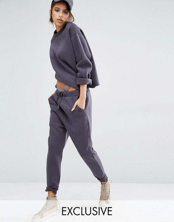Bones Drop Crotch Sweat Pants - Mink