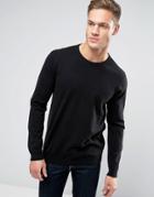 Burton Menswear Crew Neck Sweater - Black