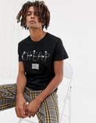 Cheap Monday Standard T-shirt With Skeleton Logo - Black