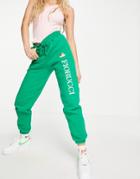 Fiorucci Racing Angels Logo Coordinating Sweatpants In Green