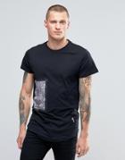 Religion T-shirt With Bonded Animal Print Patch - Black