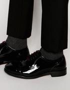 Base London Xxi Oscar Leather Derby Shoes - Black