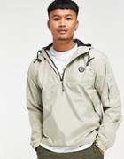 Soul Star Overhead Jacket In Stone-neutral