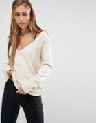 Rock & Religion Bailey V Neck Sweater - Cream