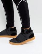 Adidas Originals Tubular Invader Strap Sneakers In Black By3630 - Black