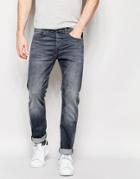 Edwin Jeans Ed-80 Slim Tapered Fit Cs Gray Stretch Light Trip Used - Light Trip Used